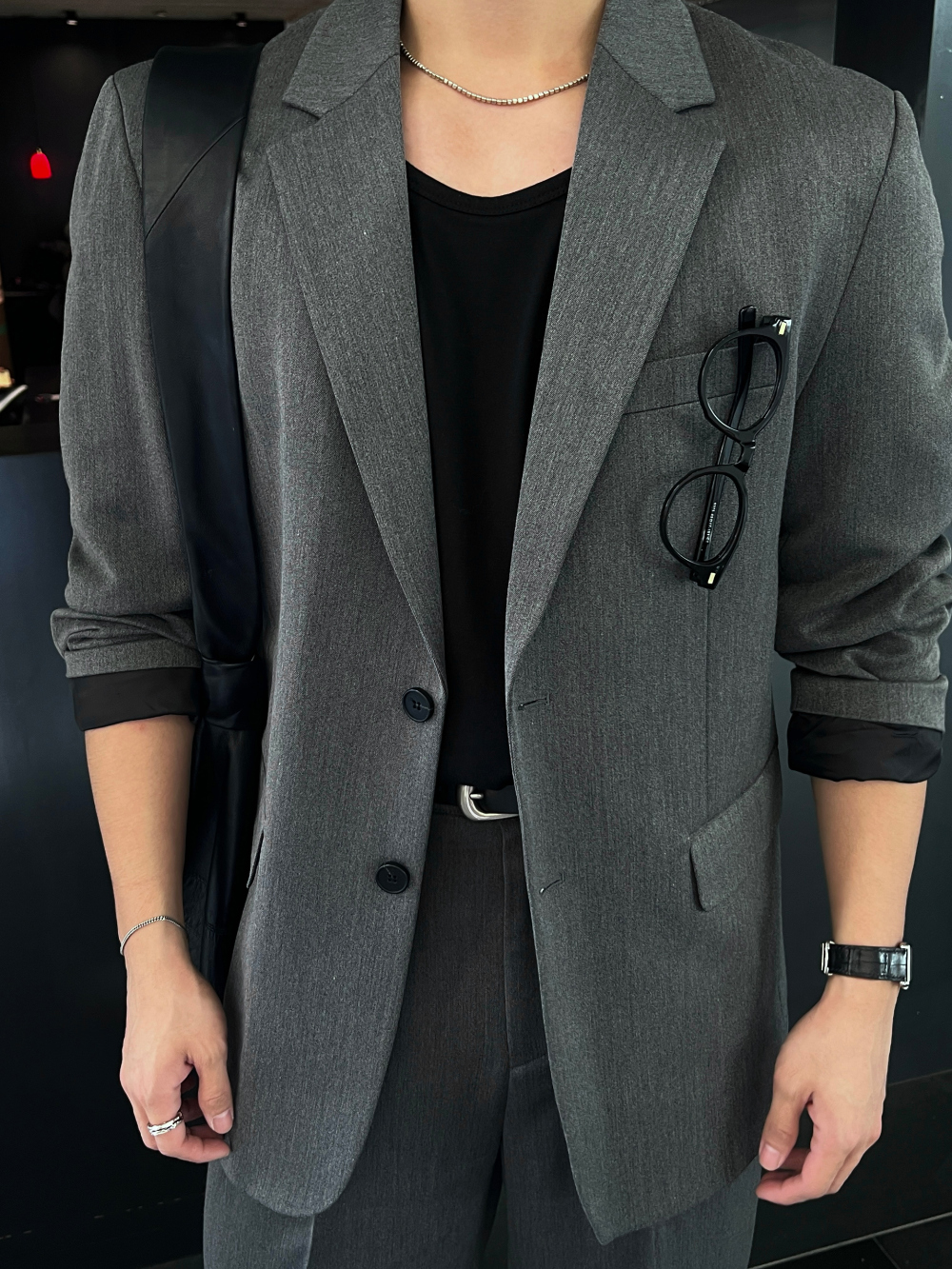 블레이저 모델 착용 이미지-S53L6