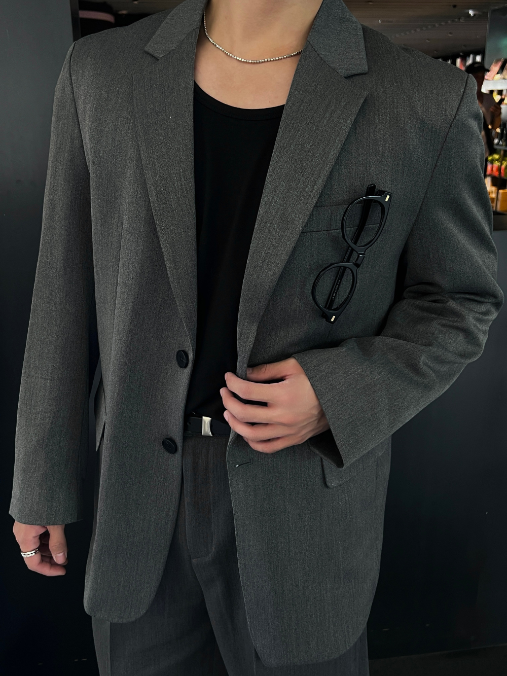 블레이저 모델 착용 이미지-S53L9