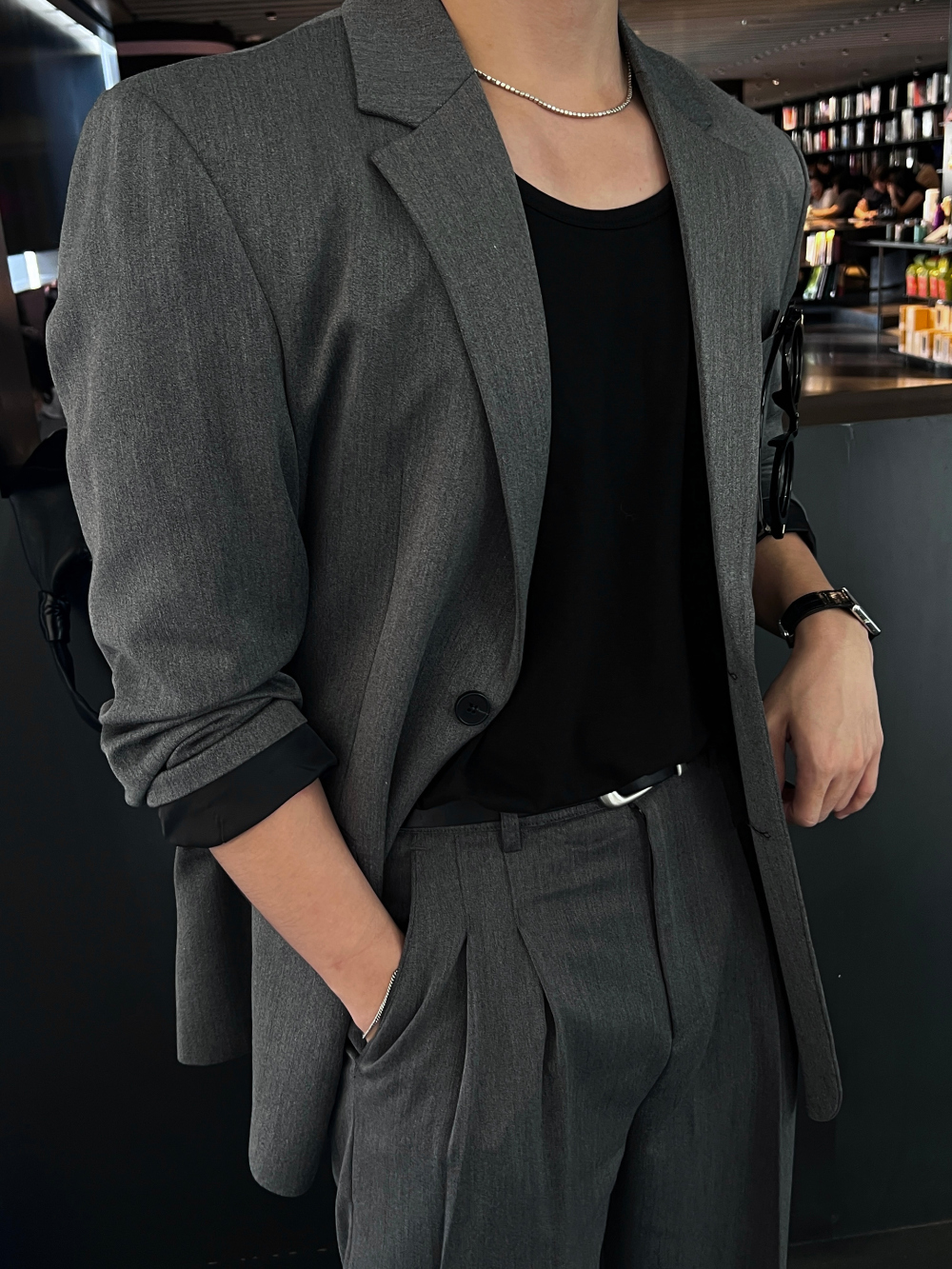 블레이저 모델 착용 이미지-S53L8