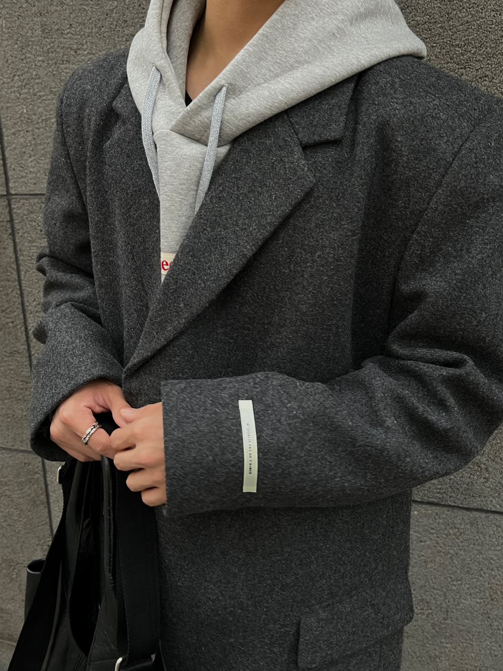 코트 모델 착용 이미지-S65L60