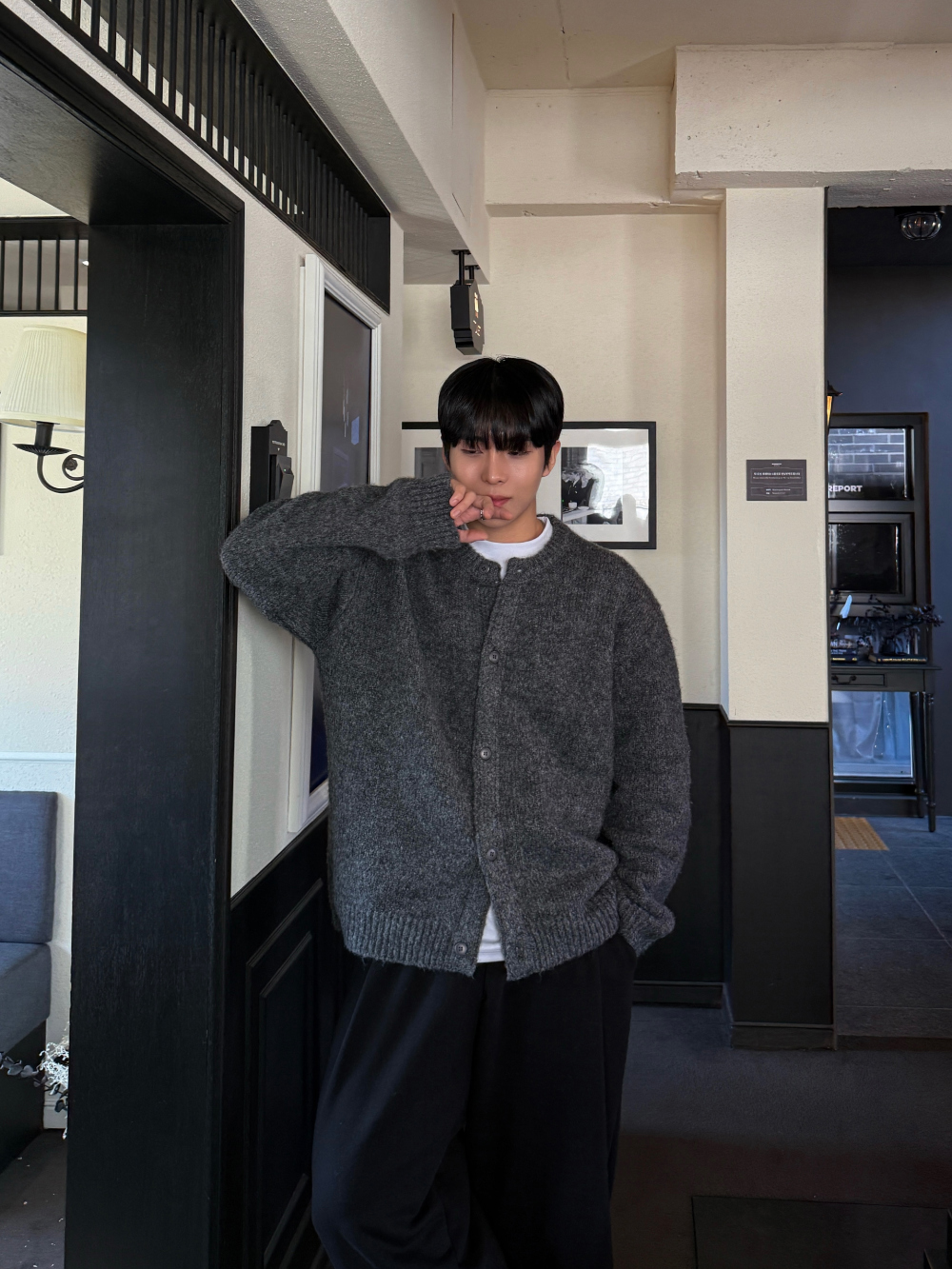 재킷 모델 착용 이미지-S123L9