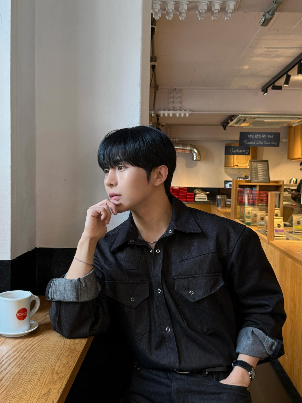 재킷 모델 착용 이미지-S166L5