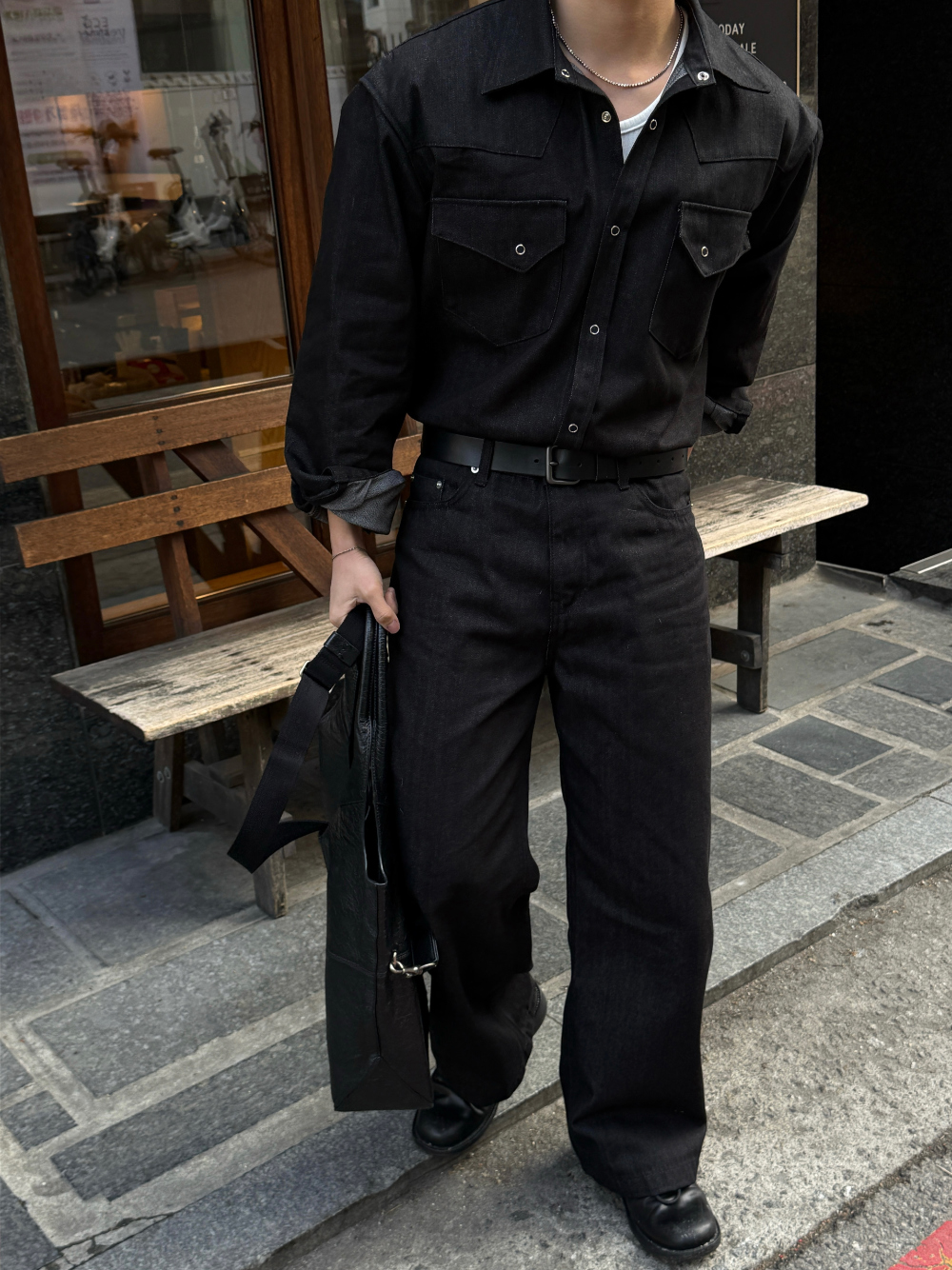 재킷 모델 착용 이미지-S166L16