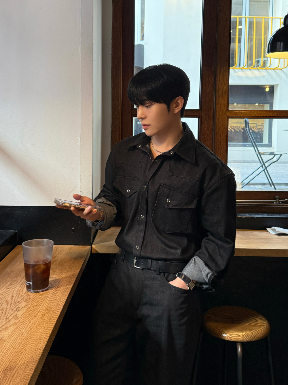 재킷 모델 착용 이미지-S166L7