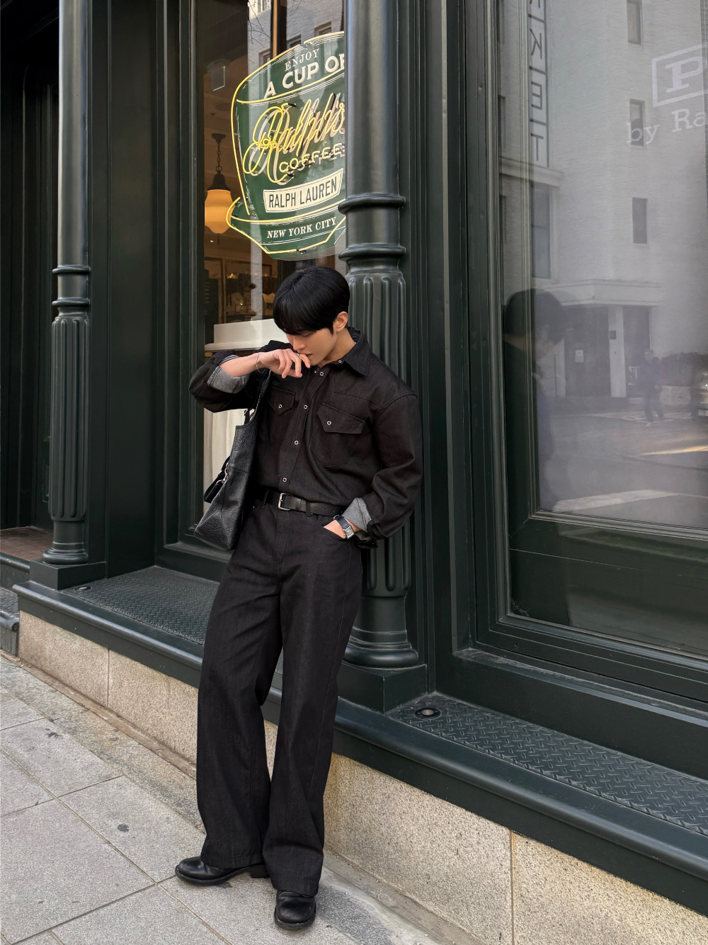 재킷 모델 착용 이미지-S166L23