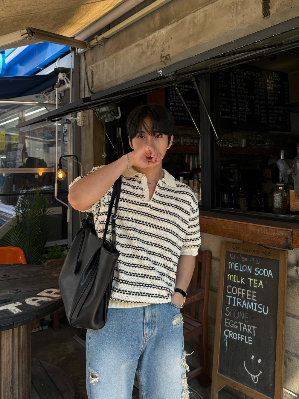 악세사리 모델 착용 이미지-S189L19