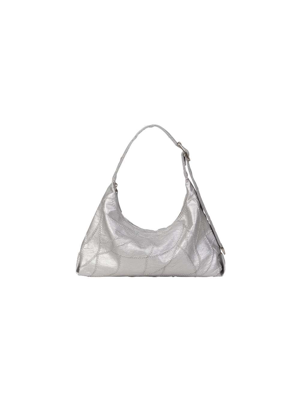 2차 재입고) CACTUS HOBO BAG MINI [Silver] - SAND MUSEUM