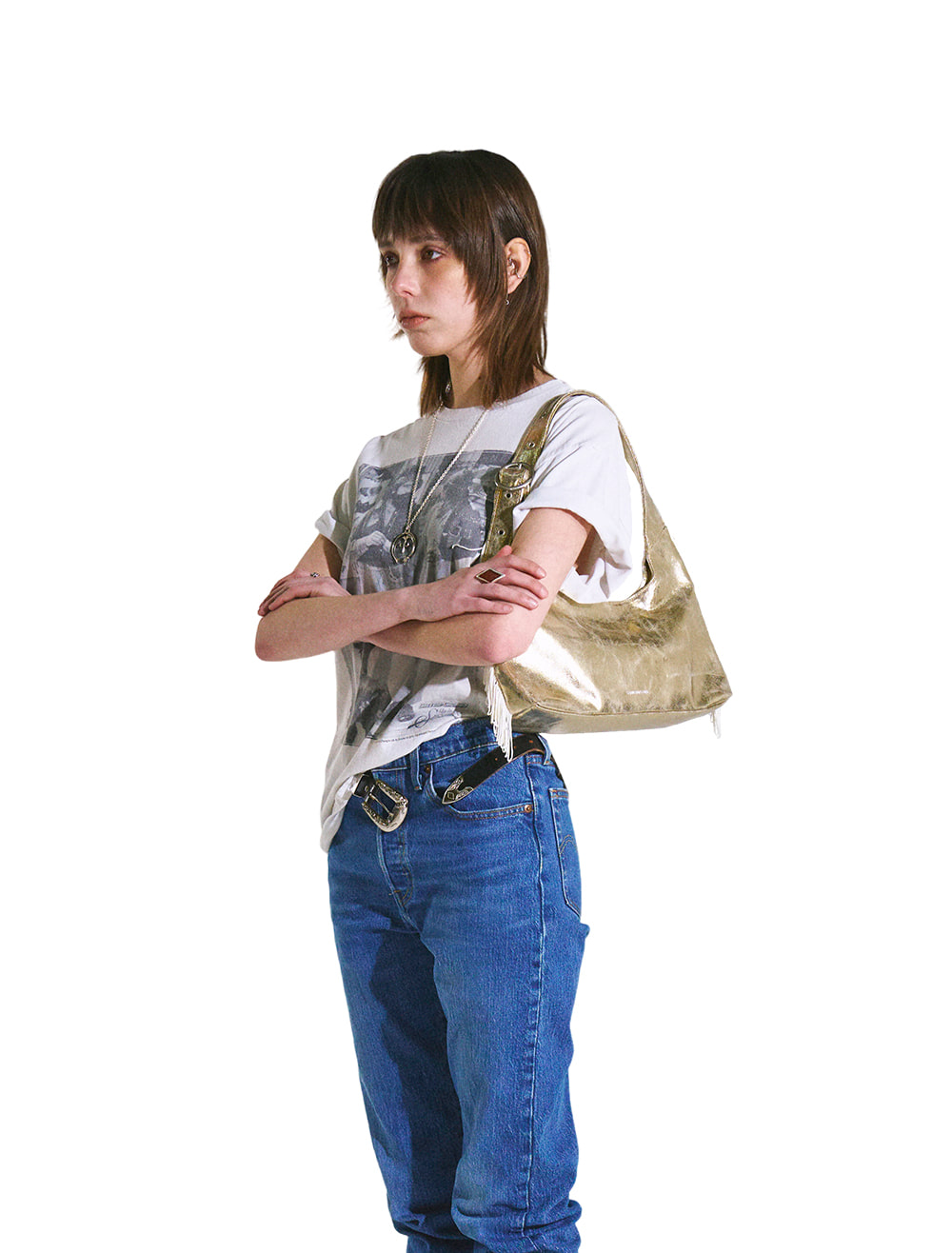☆SAND MUSEUM☆ CACTUS HOBO BAG MINI White SM2A0027 SAND MUSEUM CACTUS HOBO BAG MINI