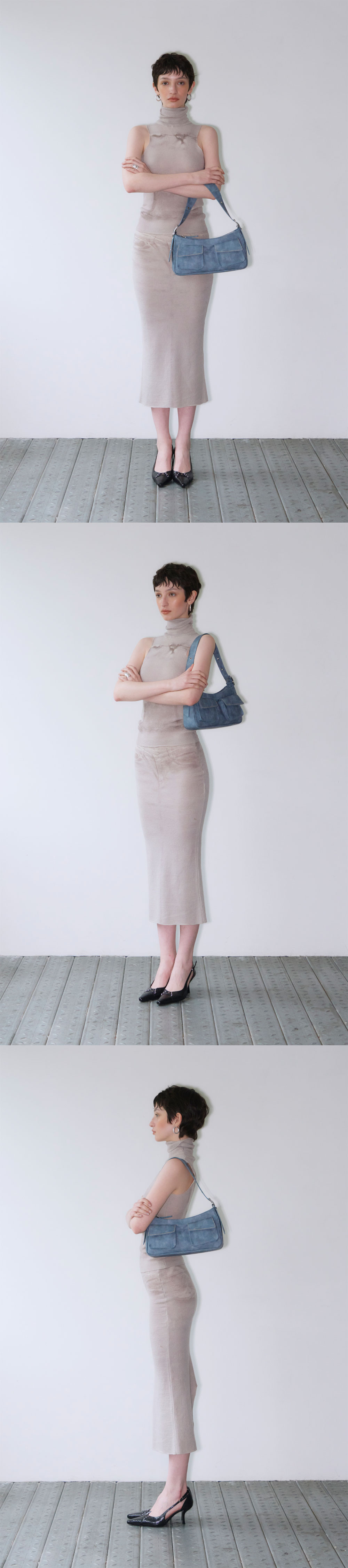 [SAND MUSEUM] ★ FATIGUE BAG (7色) MUSINSA公式 | SAND MUSEUM FATIGUE BAG [Crack Black]