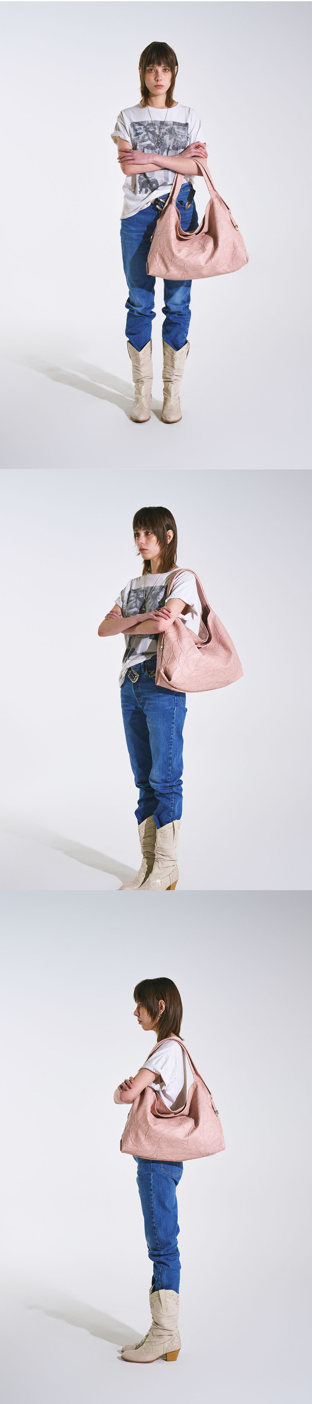 ☆SAND MUSEUM☆ CACTUS HOBO BAG Indi pink SM2A0015 New colors in stock! •CACTUS HOBO BAG [Butter Cream] •CACTUS