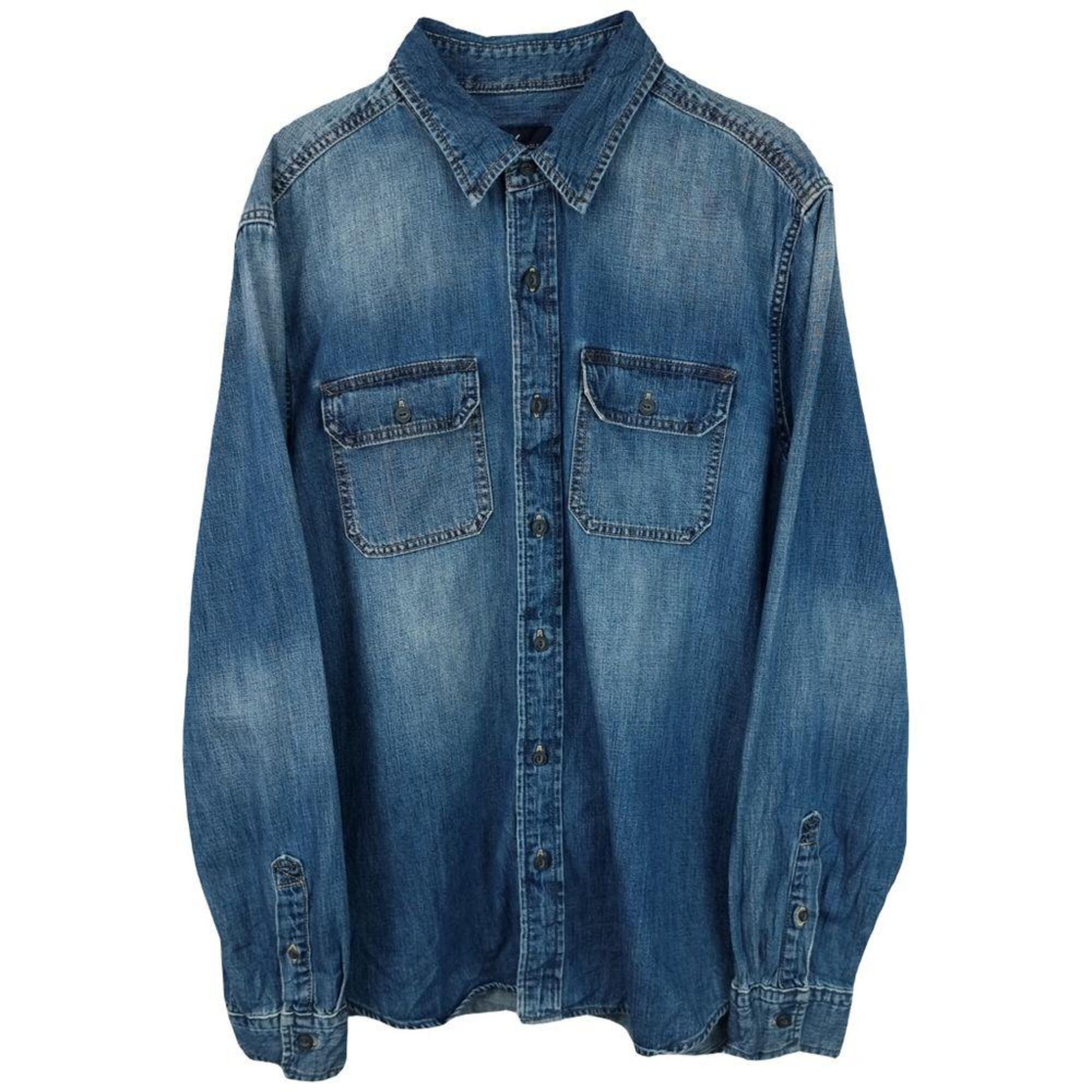 AMERICAN EAGLE] 아메리칸이글 USA 빈티지 워싱 데님 셔츠 M11359 SIZE : XL | 빈티지일월