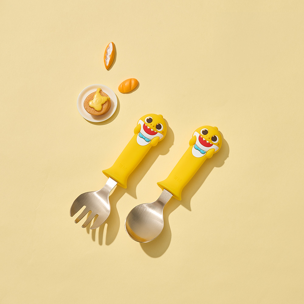 Baby Shark baby spoon and fork set