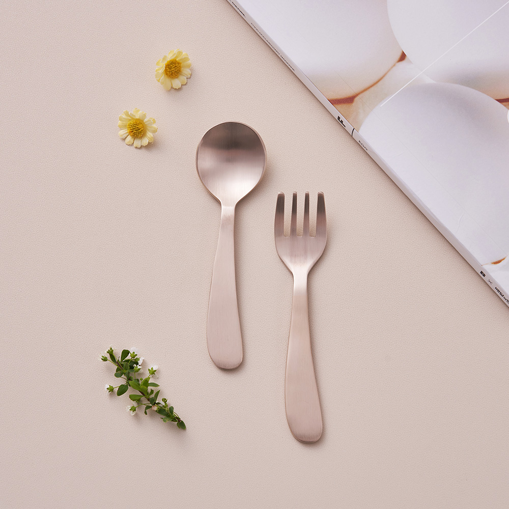 Baby spoon and fork set (bulk price, 20+ sets)