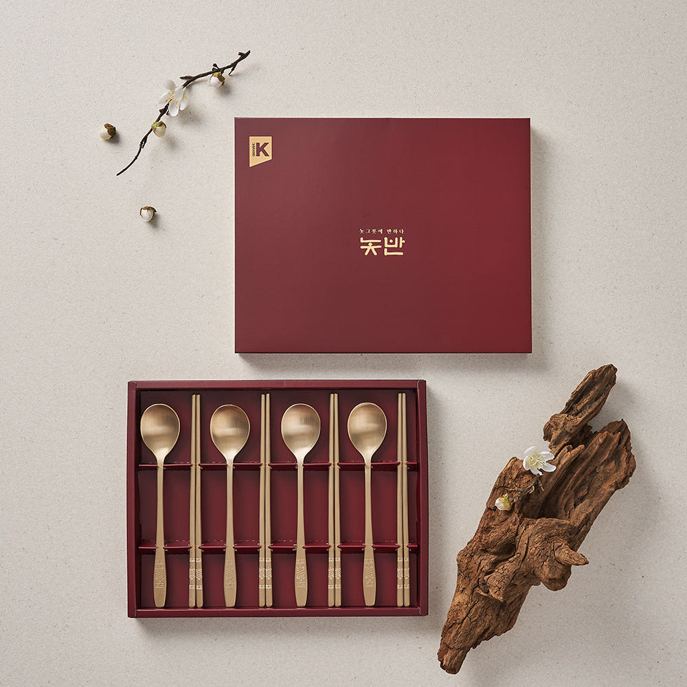4-person turtle spoon and chopstick set