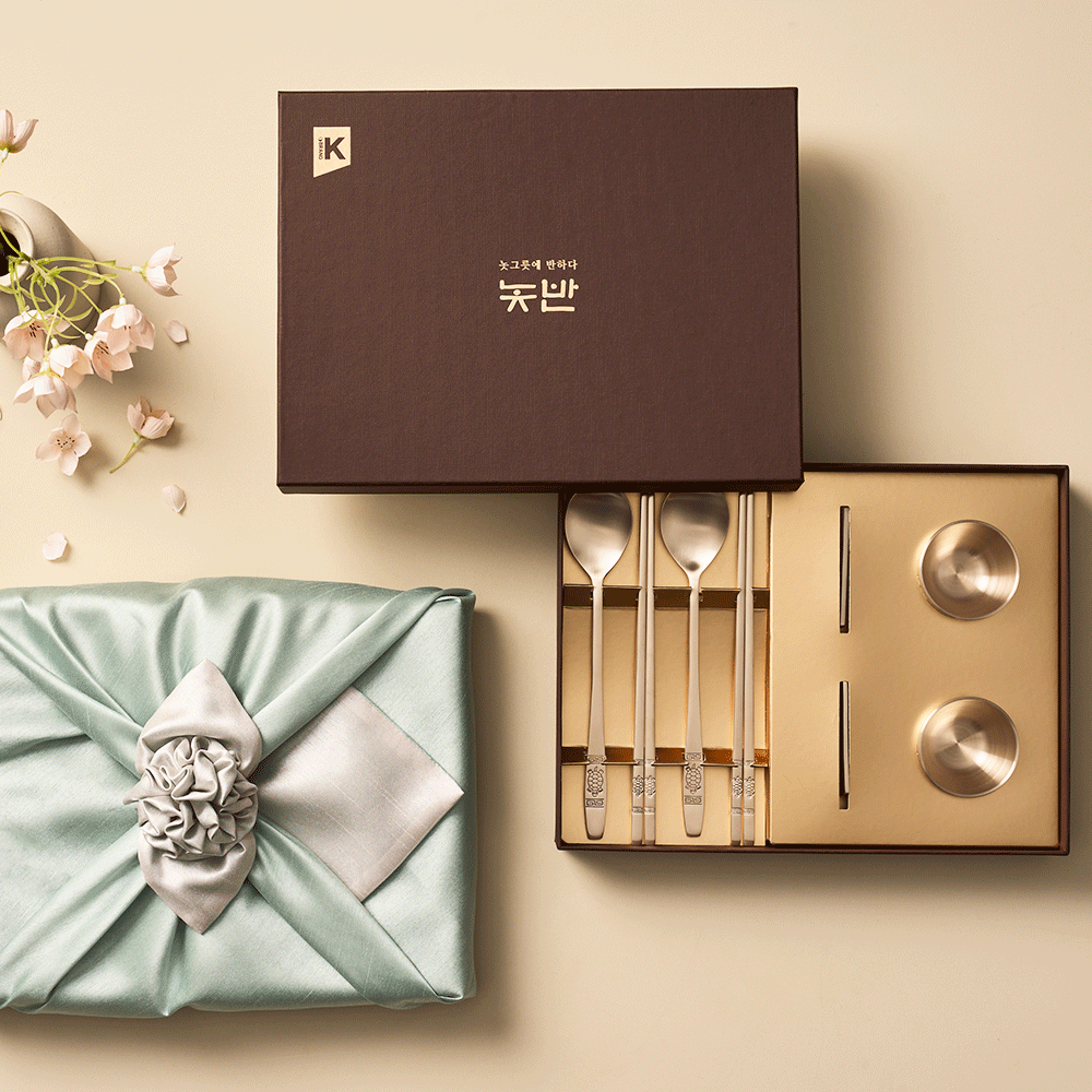 Turtle 2-person spoon, chopstick and liquor cup gift set