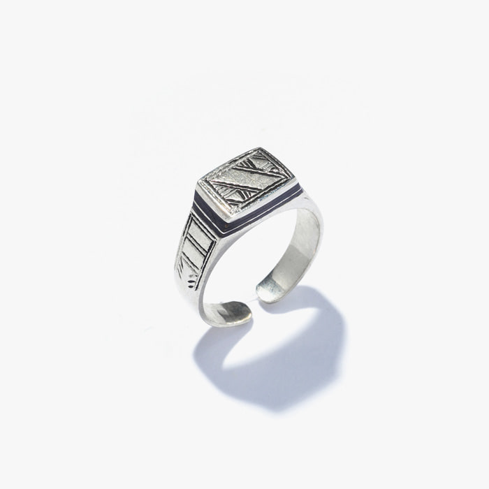 AZRO SILVER RING (HAND MADE) SILVER