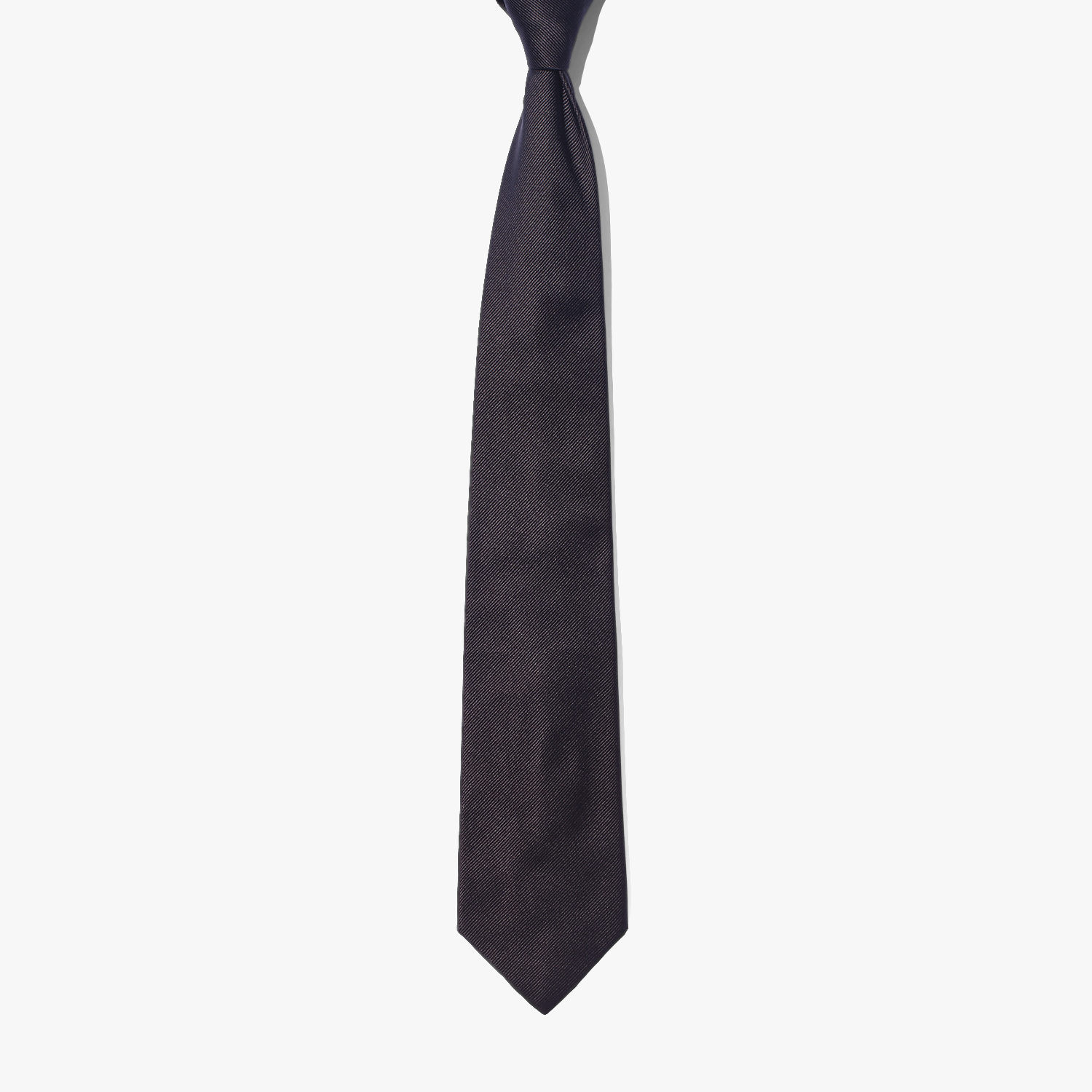 SOLID SILK TIE BLACK