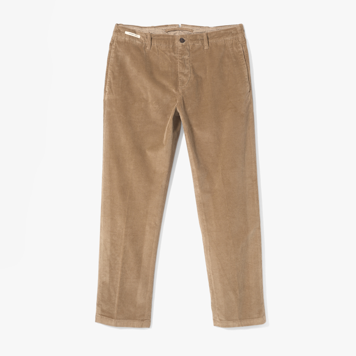 TAPARED FIT SHINO PANT (VELLUTO SLEGATO) LIGHT BROWN