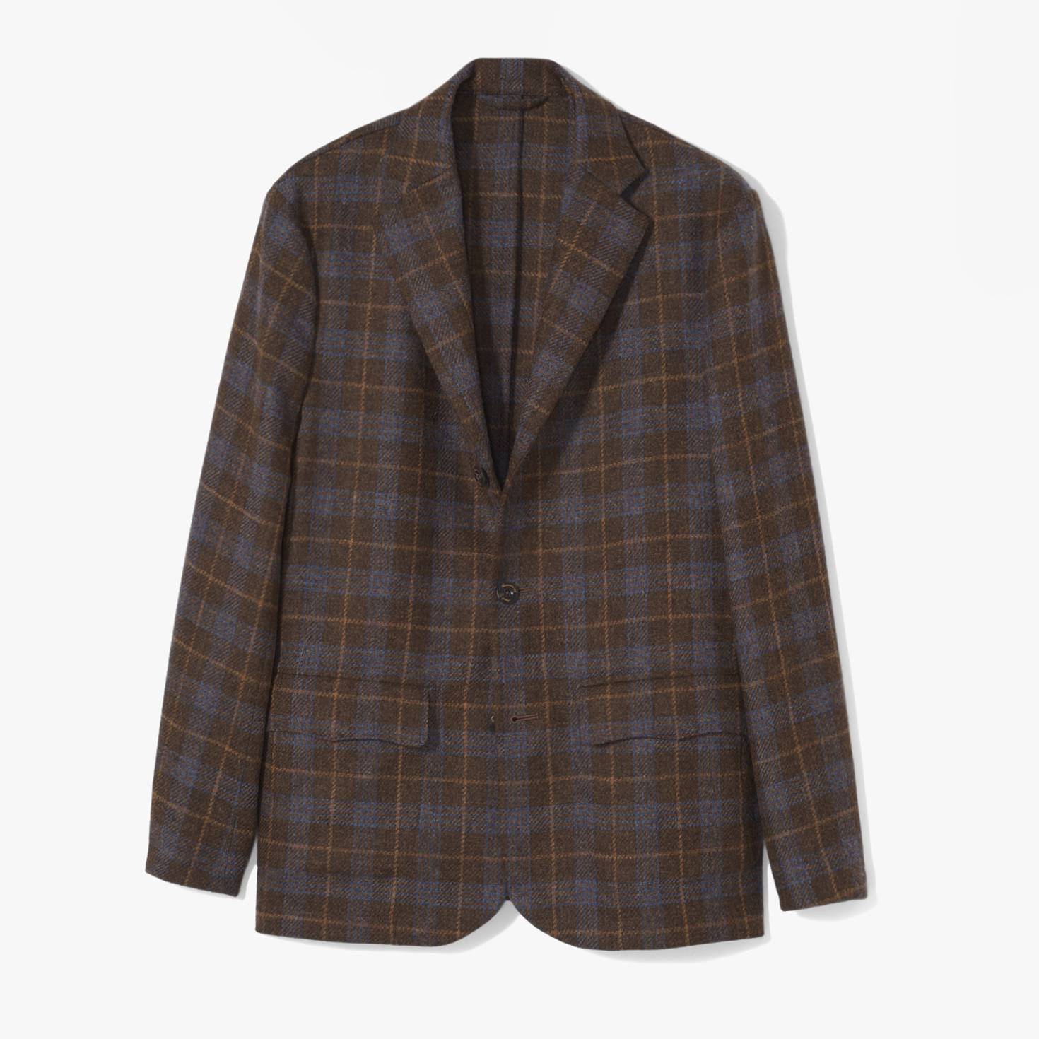 ROMA WOOL JACKET(CHECK 2) BROWN