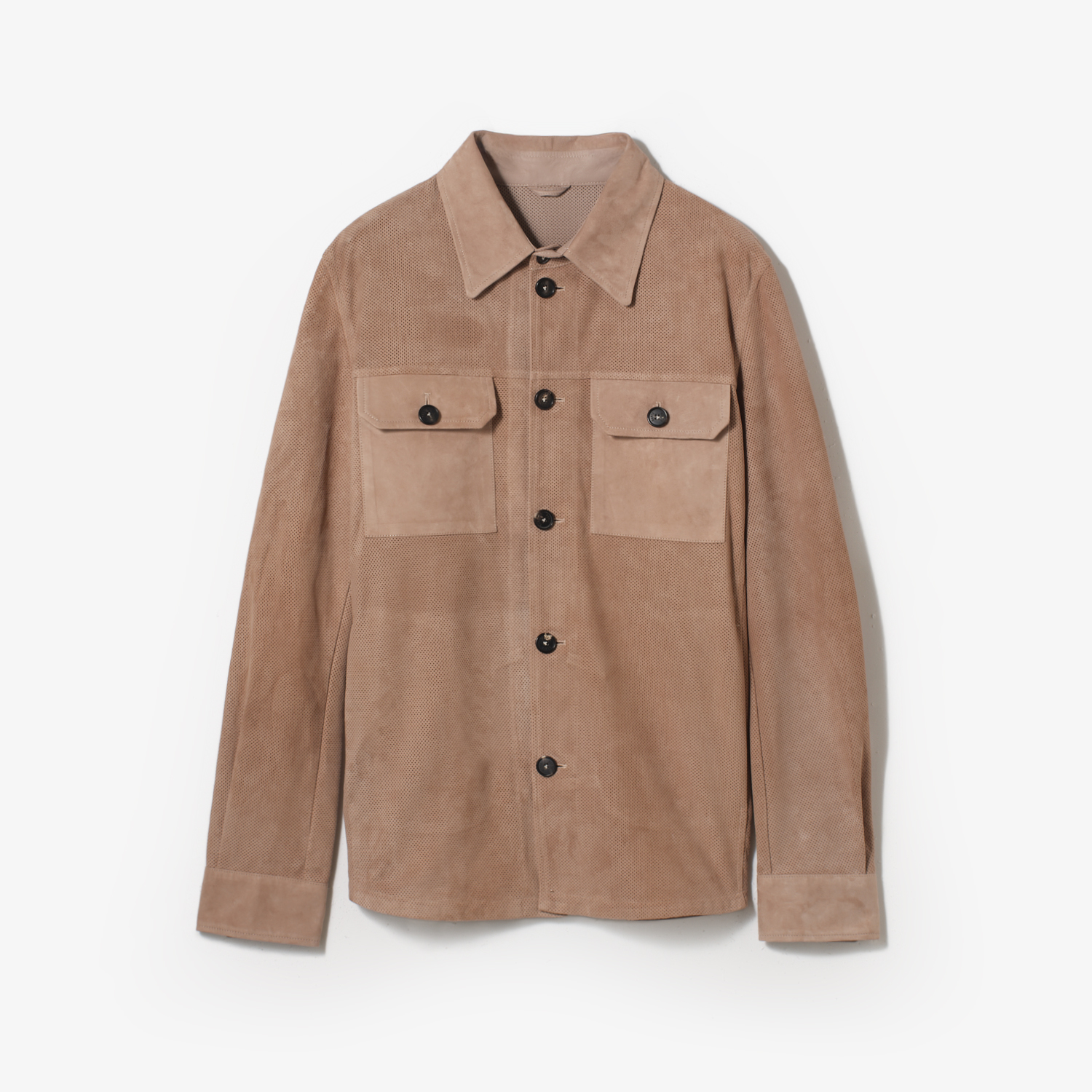 FREISA LEATHER SUEDE JACKET LIGHT BROWN