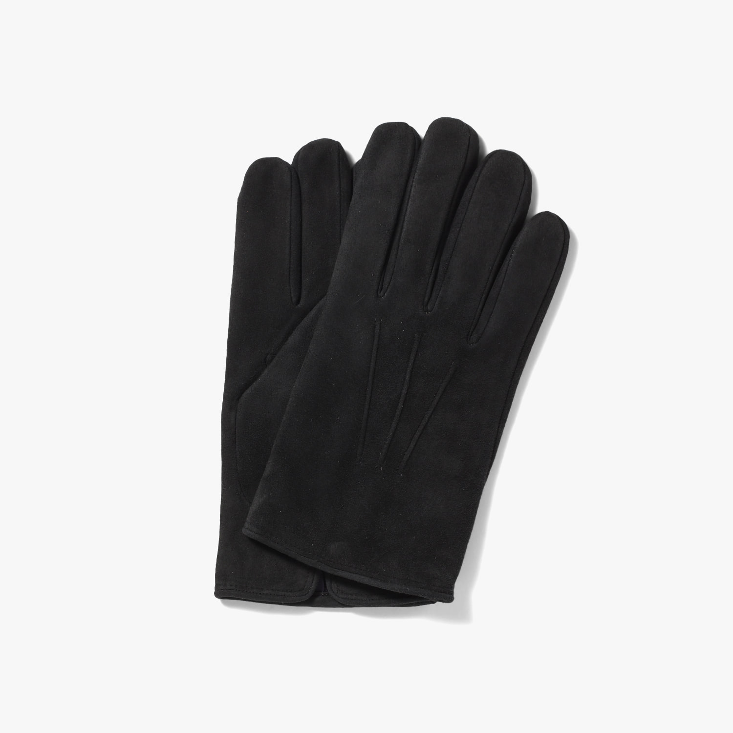 SUEDE (CASHMERE LINING) GLOVES DARK GRAY