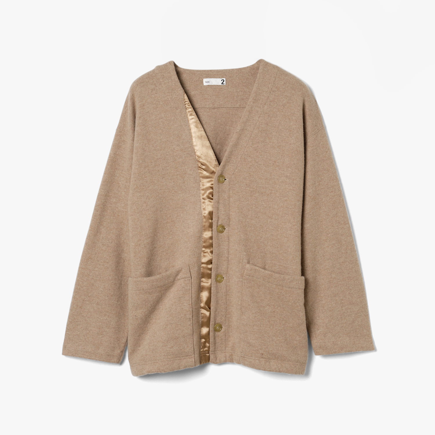 4 BUTTON CARDIGAN BEIGE