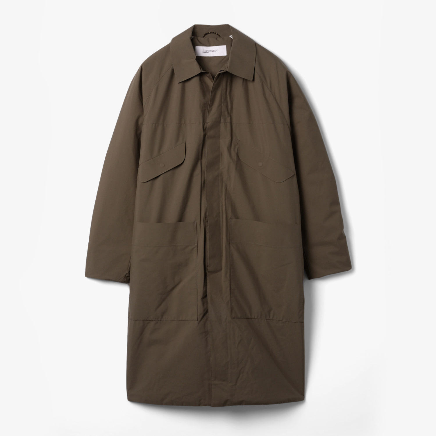 NYLON COMFORT URBAN COAT DARK BROWN