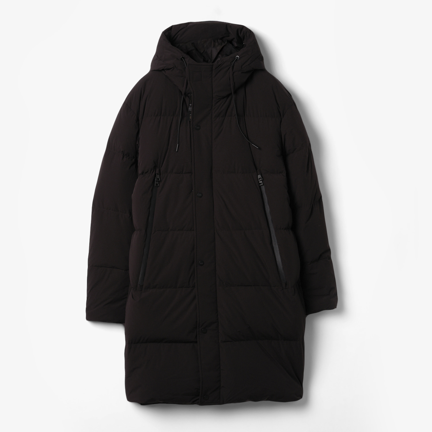 HOODED PACKABLE DOWN JACKET BLACK