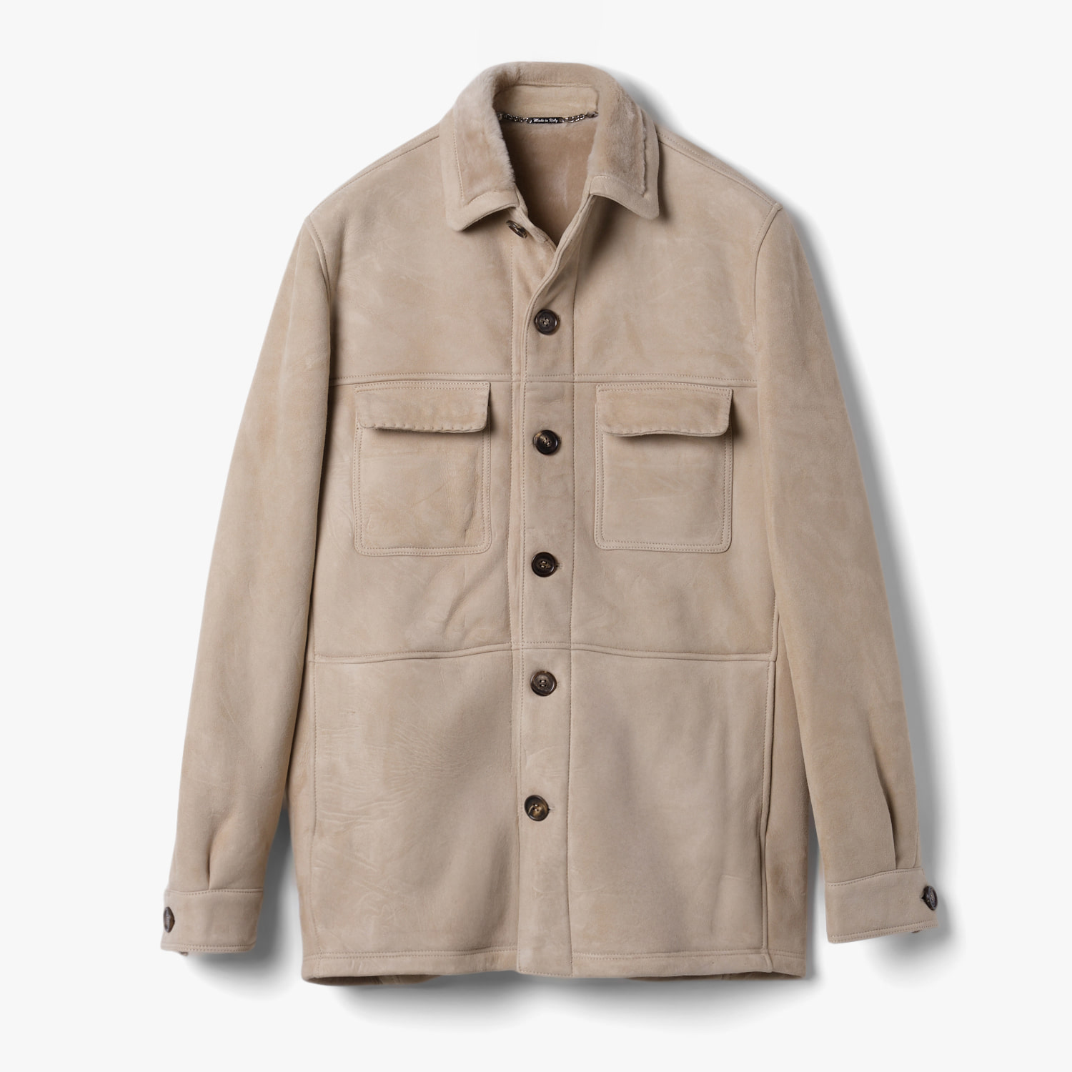 MOTONE SHEARLING JACKET SAND