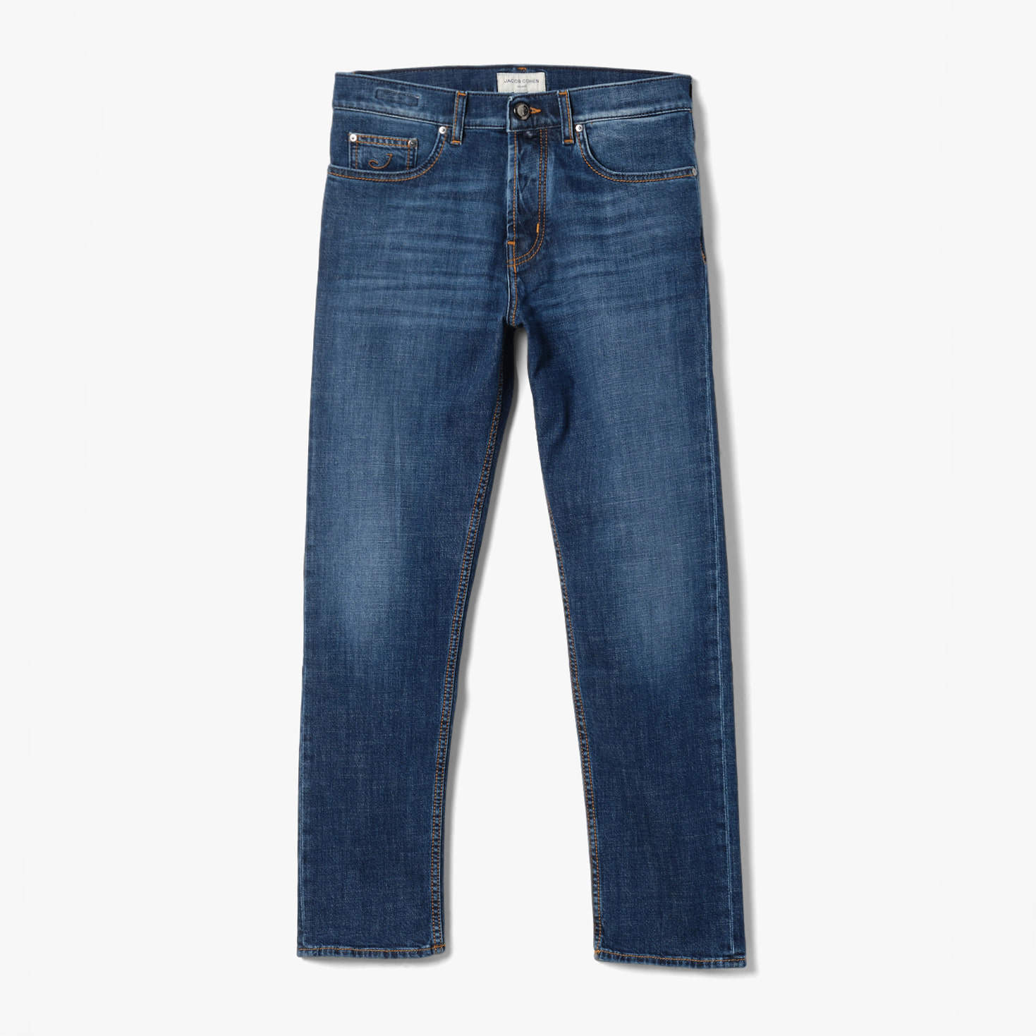 PANT 5 PKT CROPPED CARROT FIT BLUE