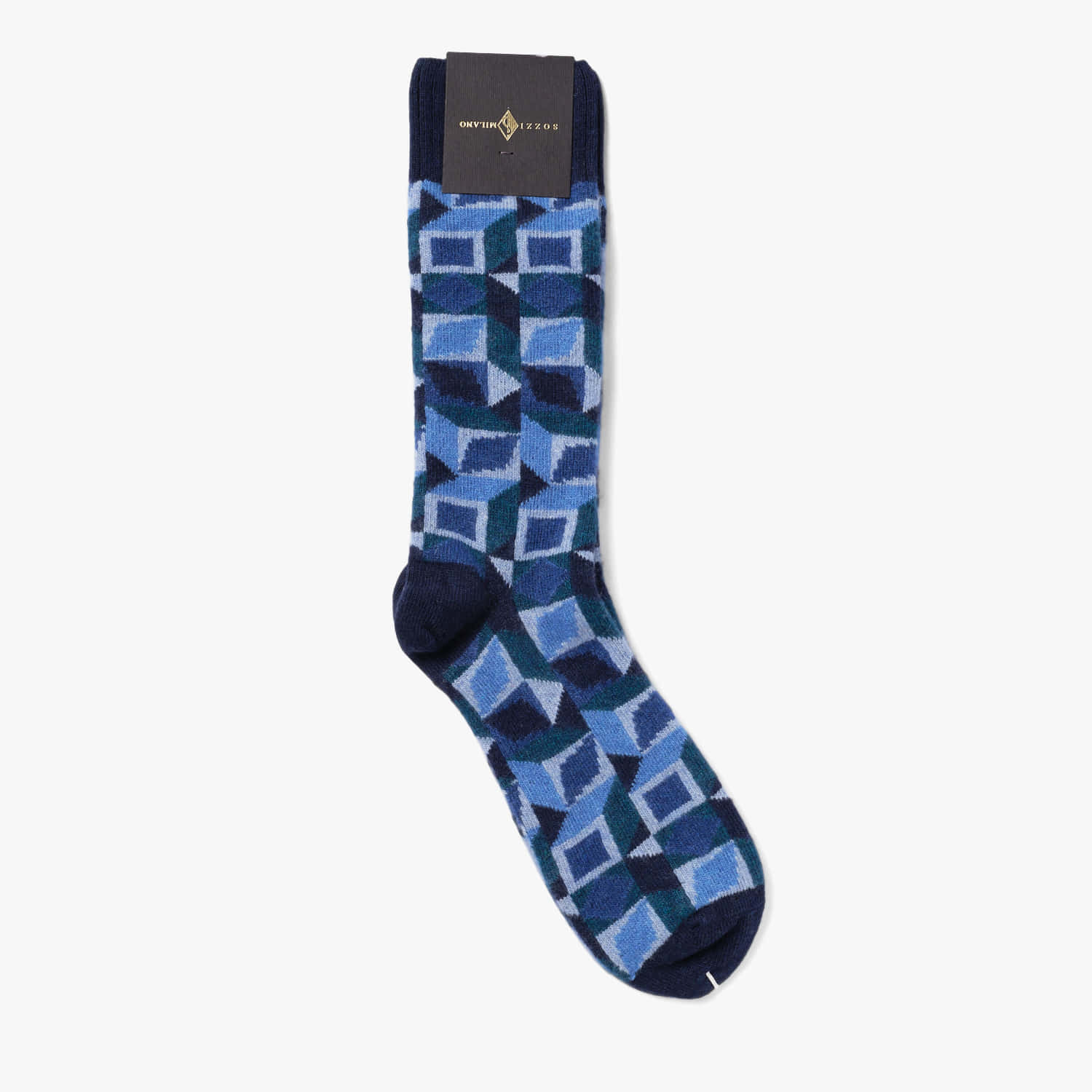 MEN SHORT SOCKS (CUBE) DARK NAVY