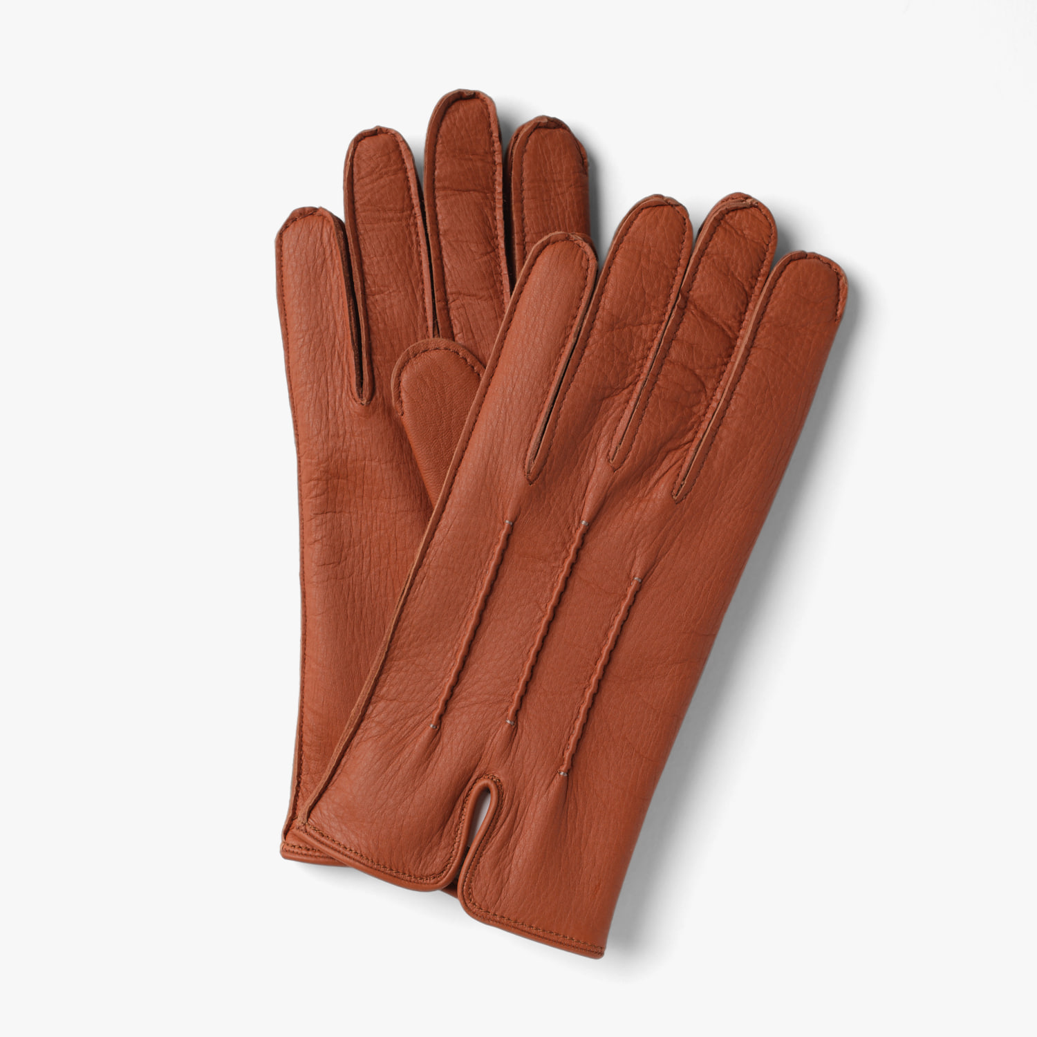 DEERSKIN LEATHER GLOVES RUST
