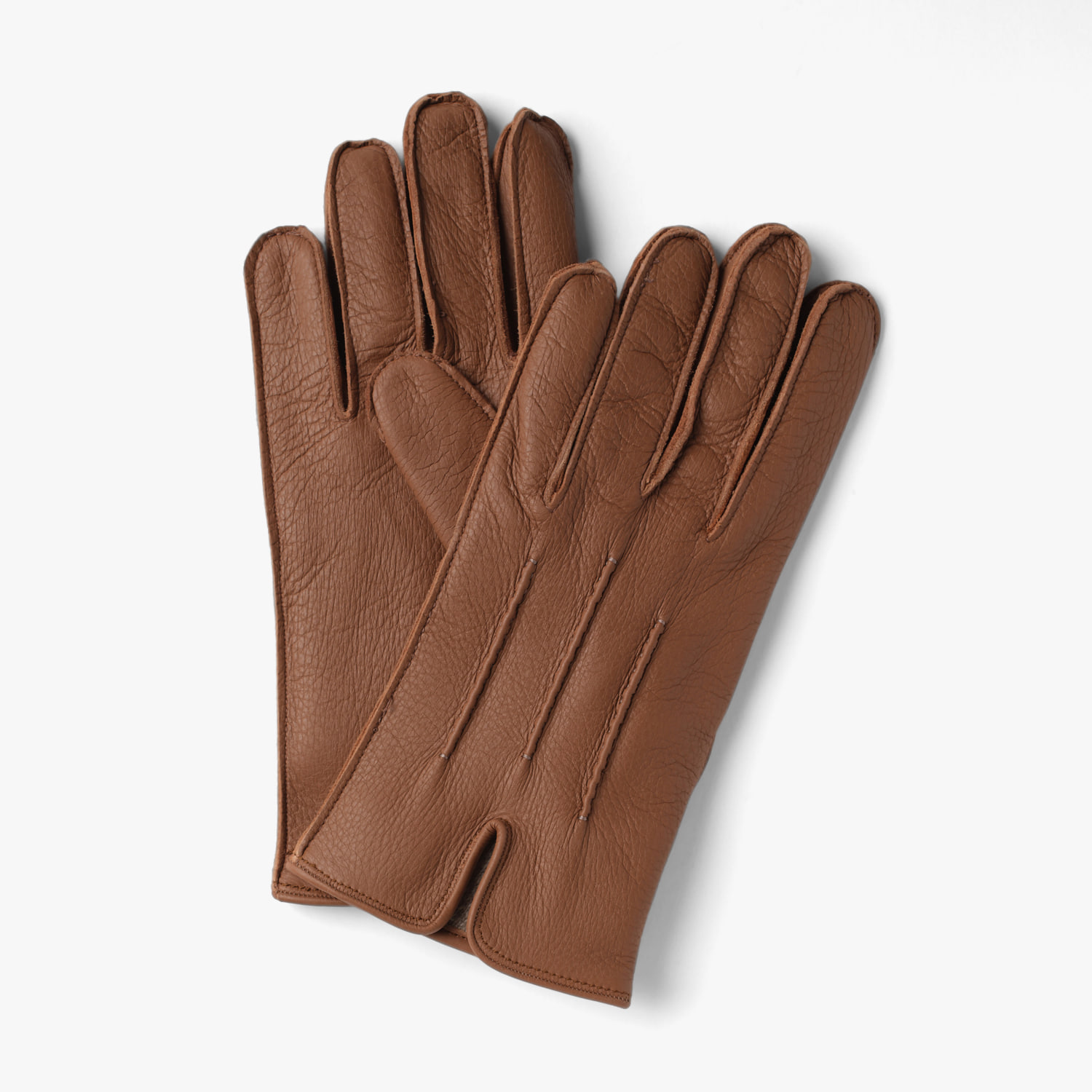 DEERSKIN LEATHER GLOVES BEIGE