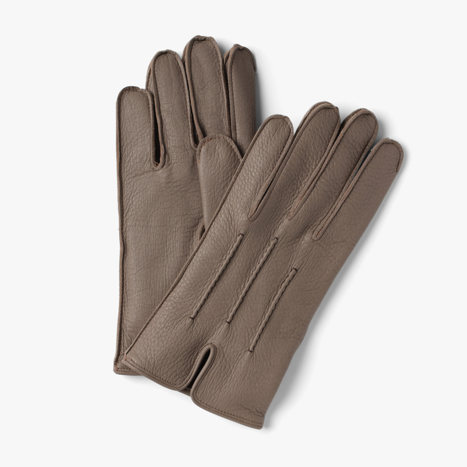DEERSKIN LEATHER GLOVES TAUPE