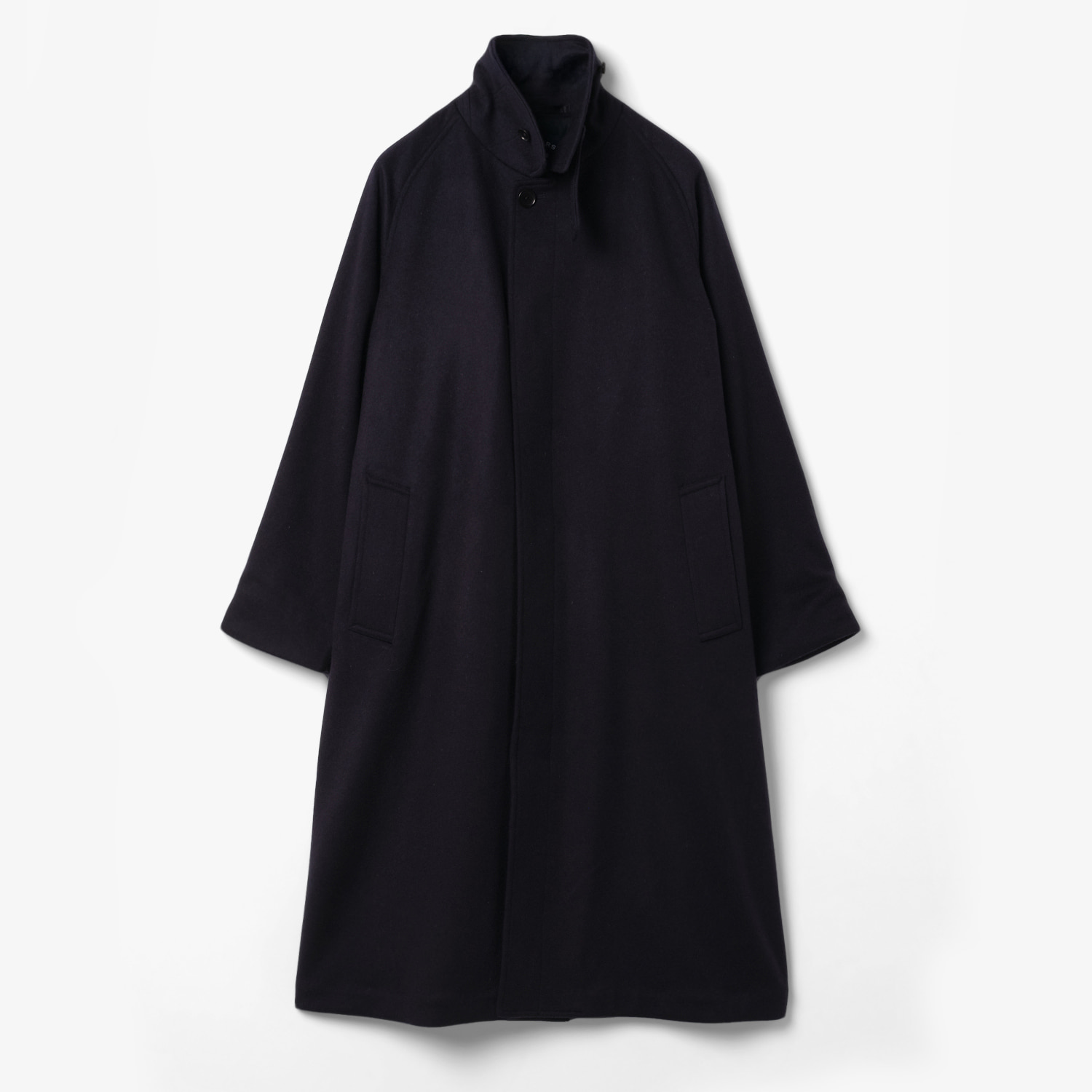 SFM 20TH ANNIVERSARY WOOL OVERCOAT DARK NAVY