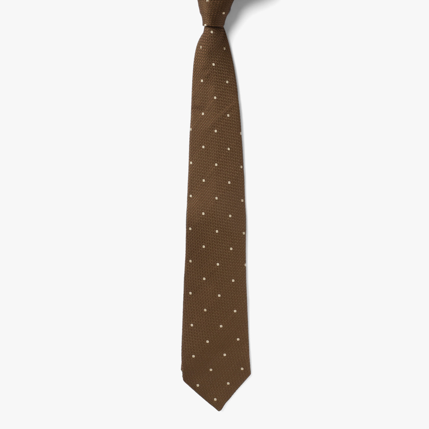 MICRO DOT TIE 2 LIGHT BROWN