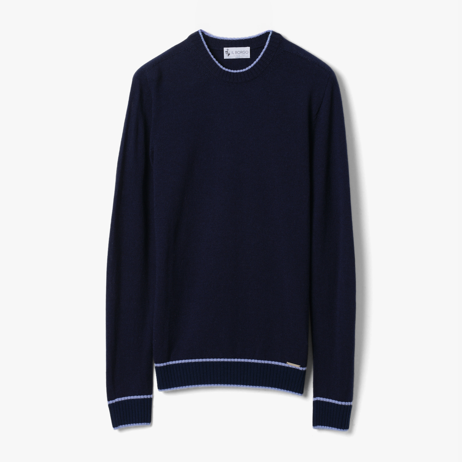 VIRGIN WOOL CREWNECK NAVY