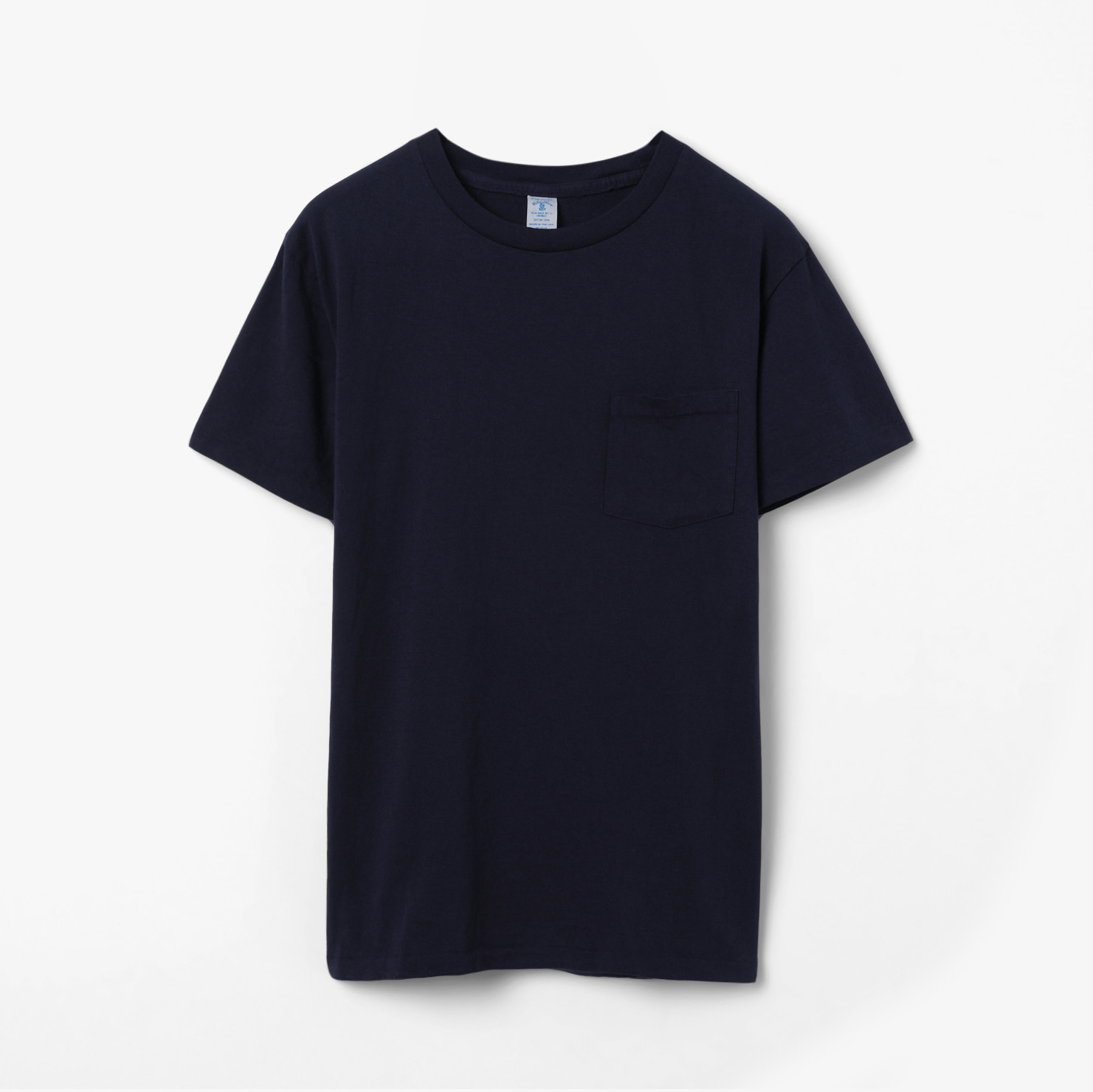 SHORT SLEEVE CREW NECK TEE W/POCKET (2 SHIRTS PAC) NAVY