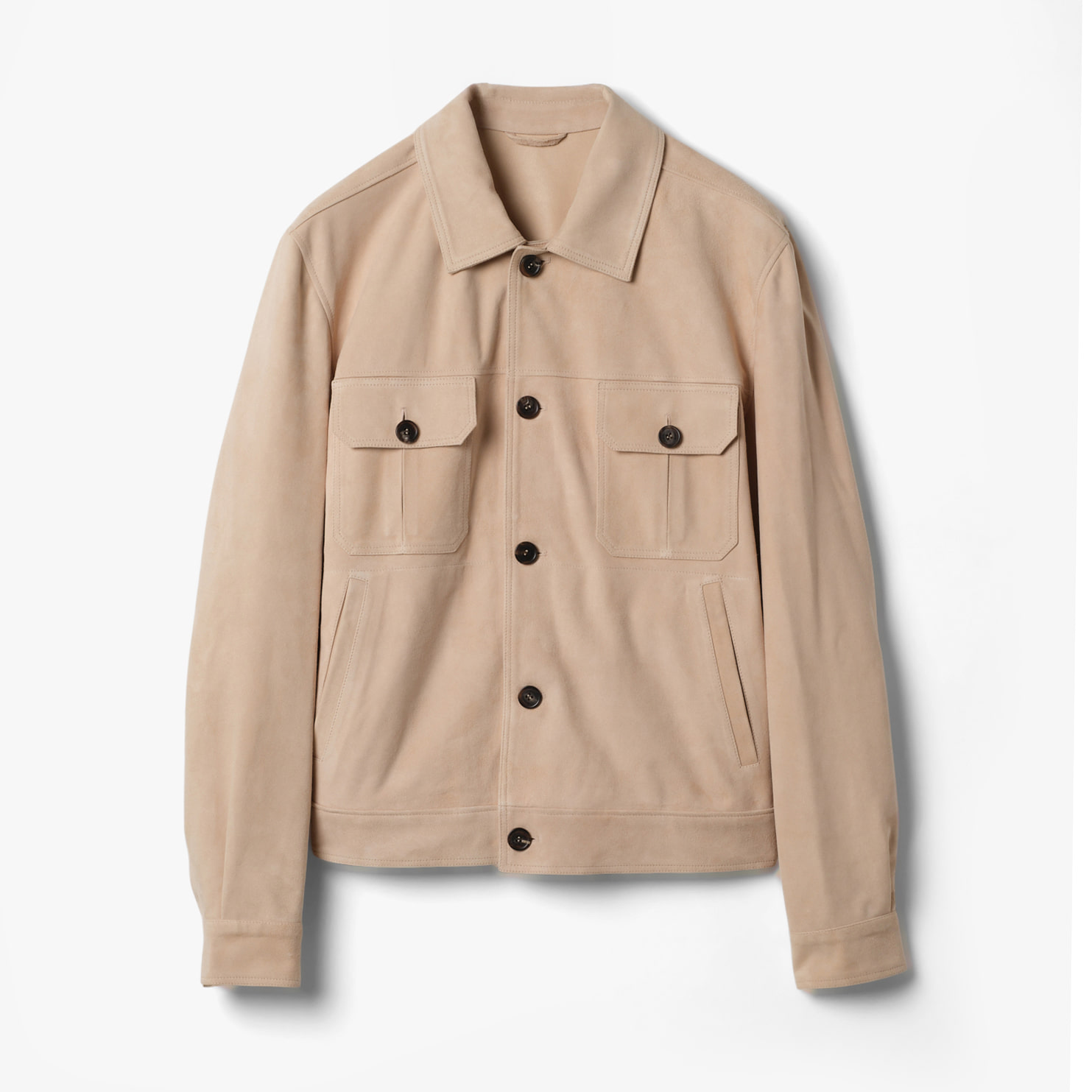 SUEDE ICONIC WORK JACKET SKIN BEIGE