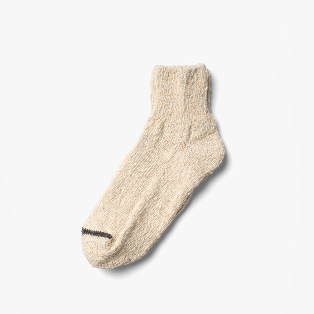 GARABOU ORGANIC COTTON ANKLE SOCKS NATURAL