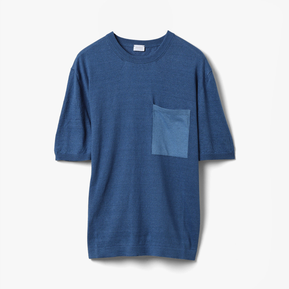 POCKET TEE BLUE