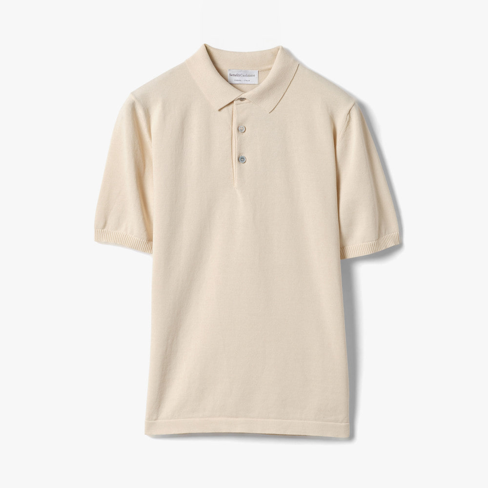 POLO SHORT ECRU