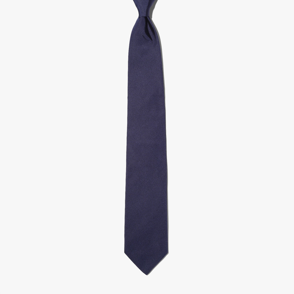 SOLID SILK TIE PRUSSIAN BLUE