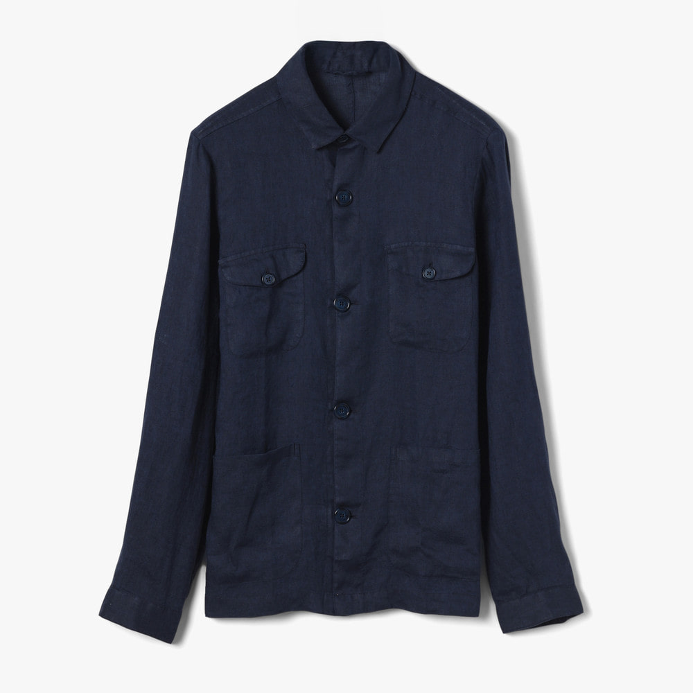 FLY P LINEN SHIRT NAVY