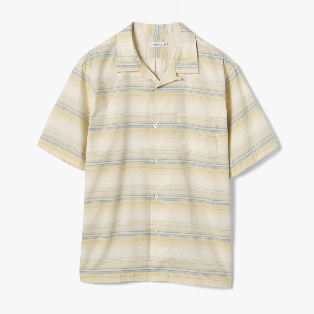 OPEN COLLAR PIQUE S/S SHIRT YELLOW
