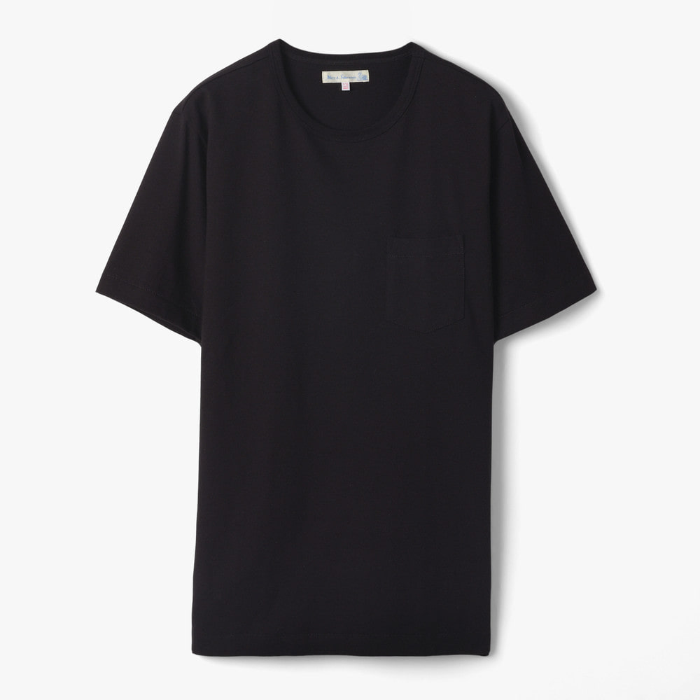 2M15P VINTAGE MID-CENTURY REFINED FIT POCKET T-SHIRT DEEP BLACK