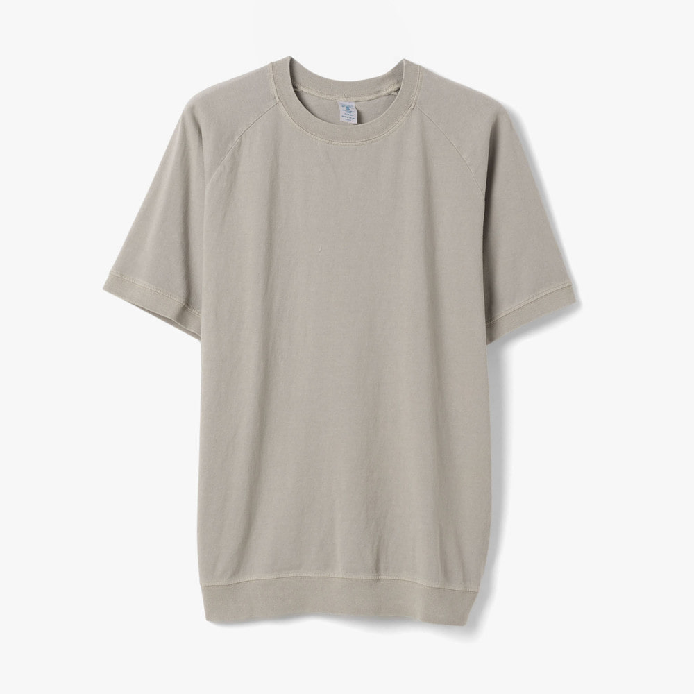 SHORT SLEEVE CREW NECK RAGLAN TEE GRAY
