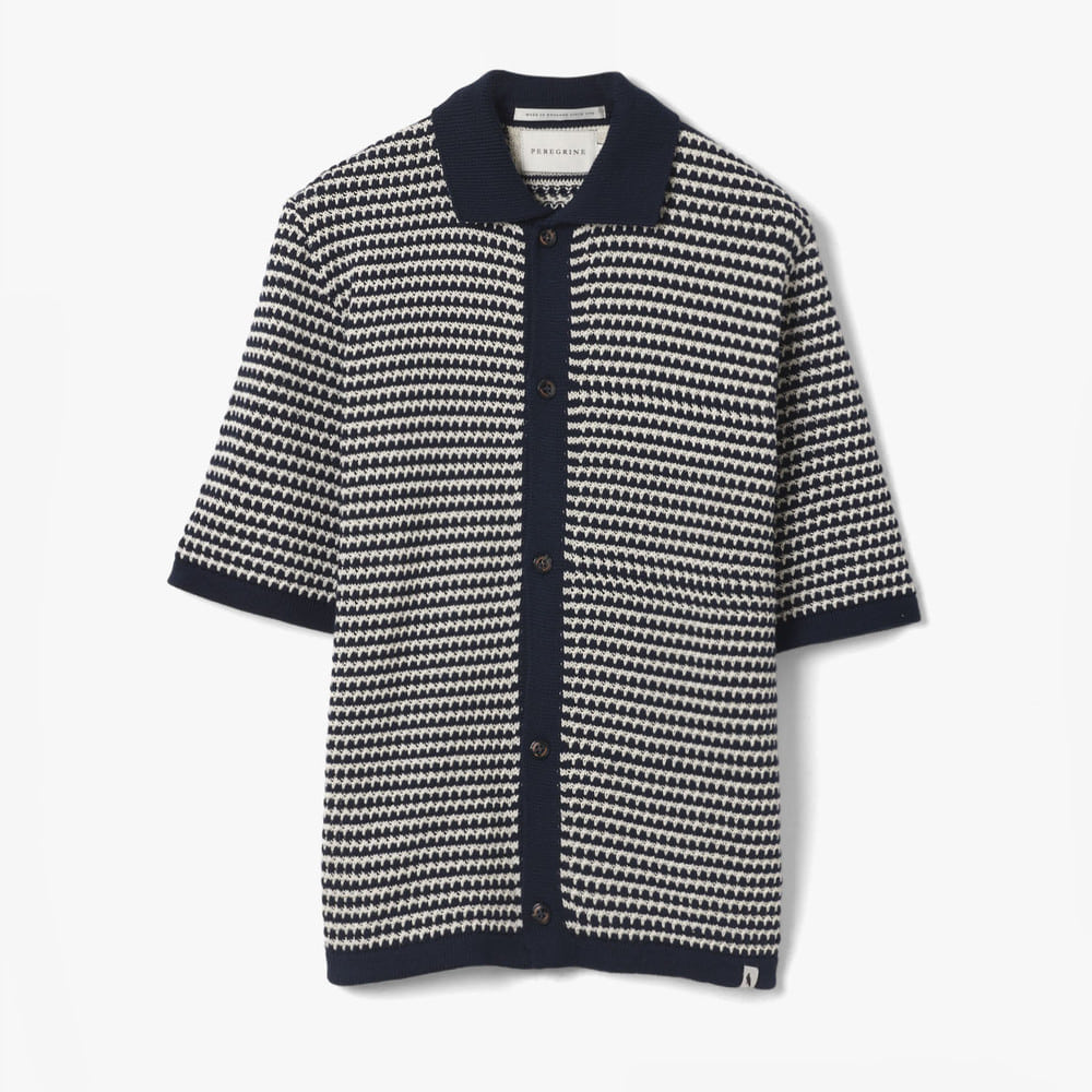 Island Crochet Shirt NAVY