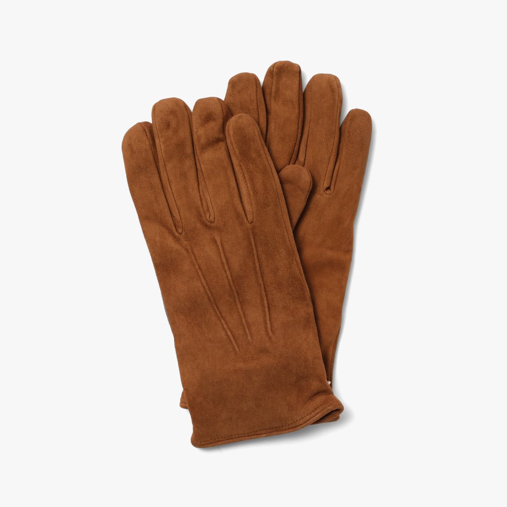 SUEDE (CASHMERE LINING) GLOVES TAN