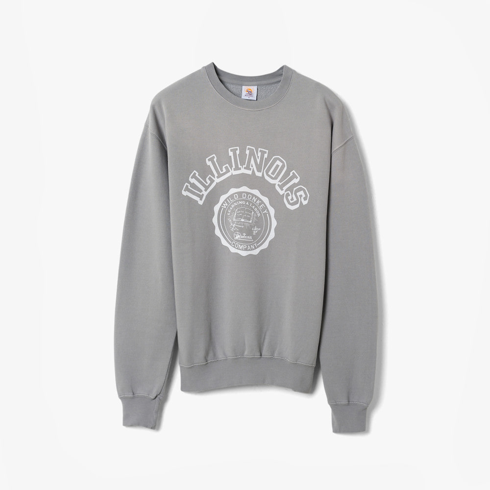 ILLINOIS SET IN CREWNECK GRAY